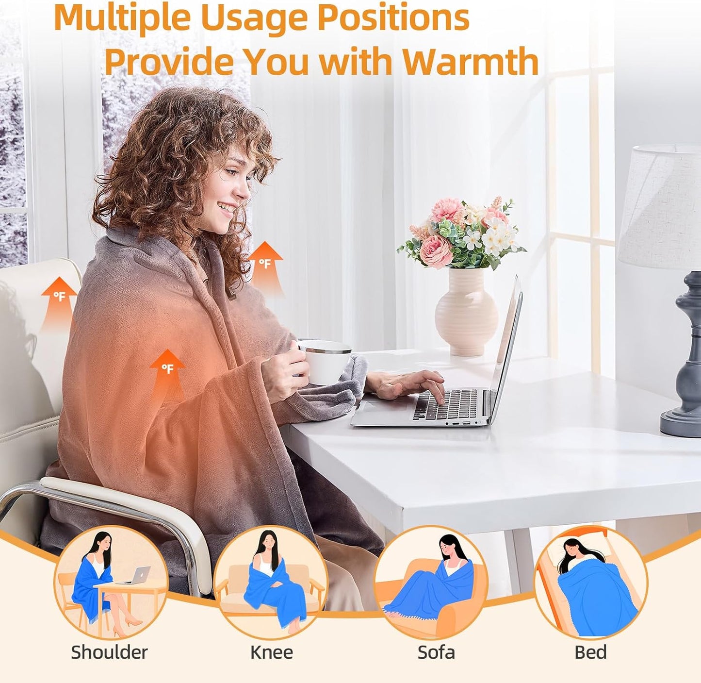 Glemés Portable Heated Shawl